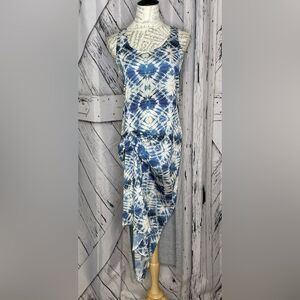 KIIND OF Dress Tie Dye Asymmetrical M